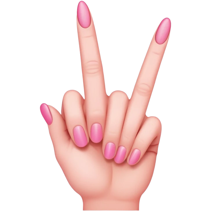 pink middle finger emoji