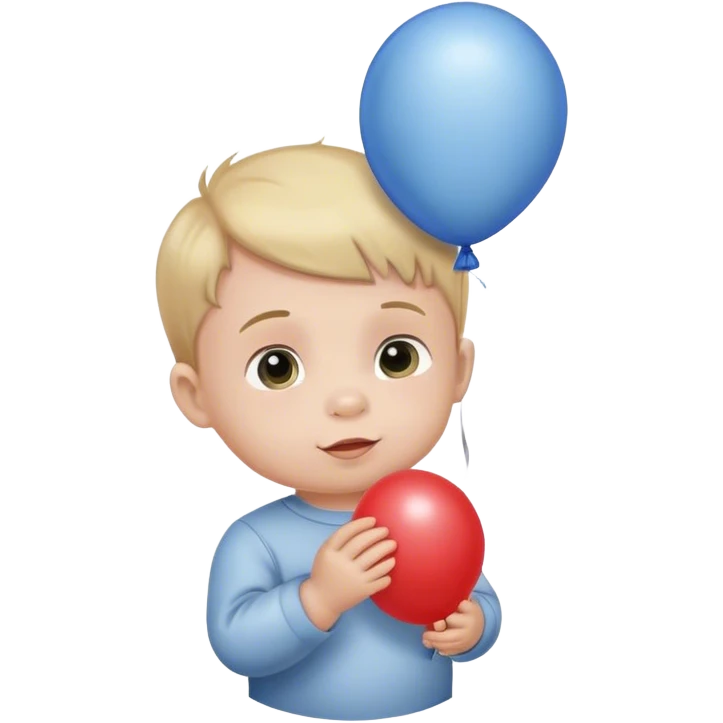 Baby boy balloon  emoji