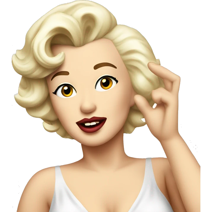 Marilyn Monroe saluting emoji