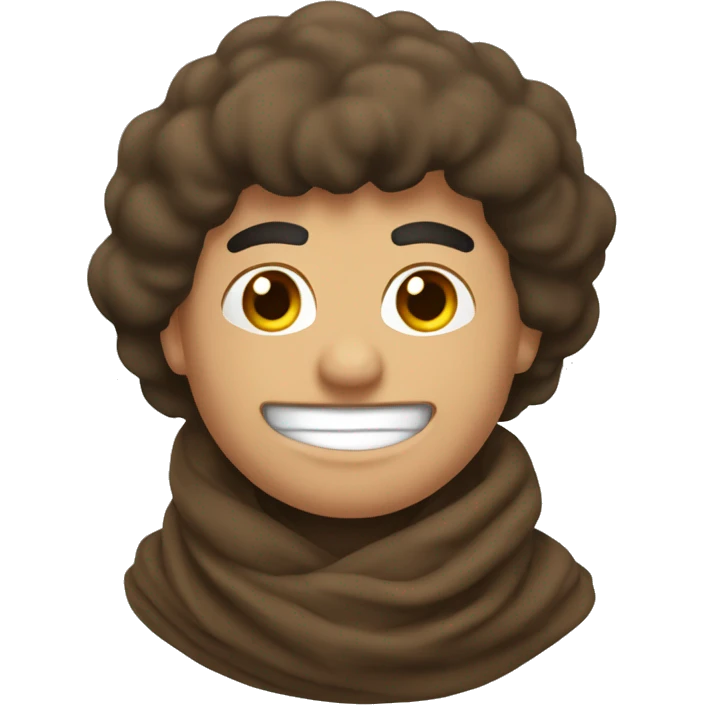 bufanda marrón emoji