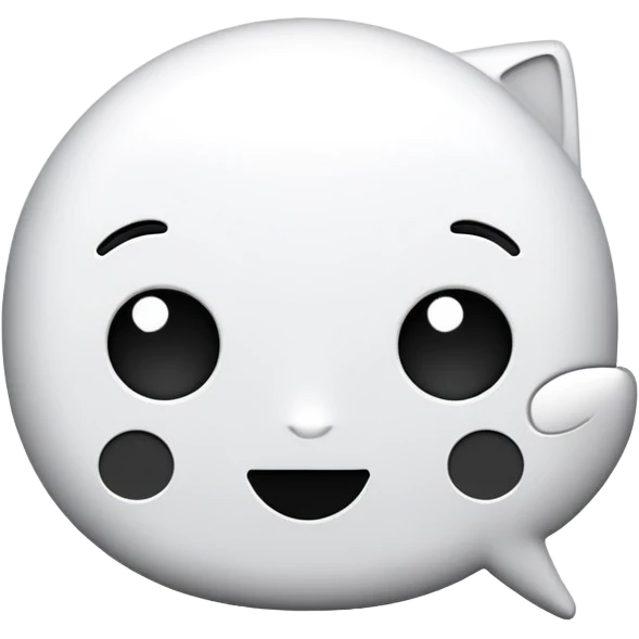 Chat black and white  emoji