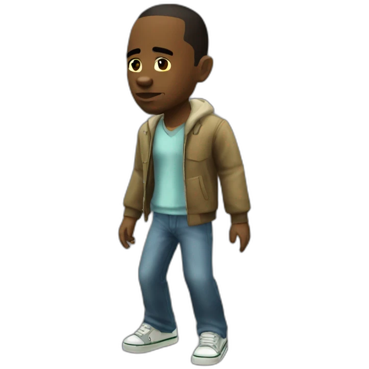 cj from gta san andreas walking emoji