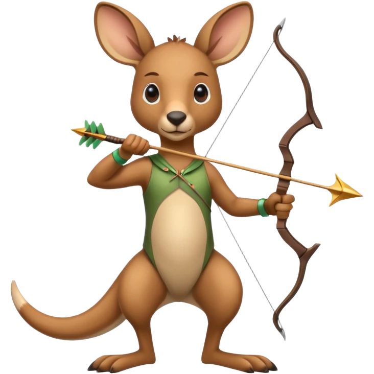 Kangaroo Archery  emoji