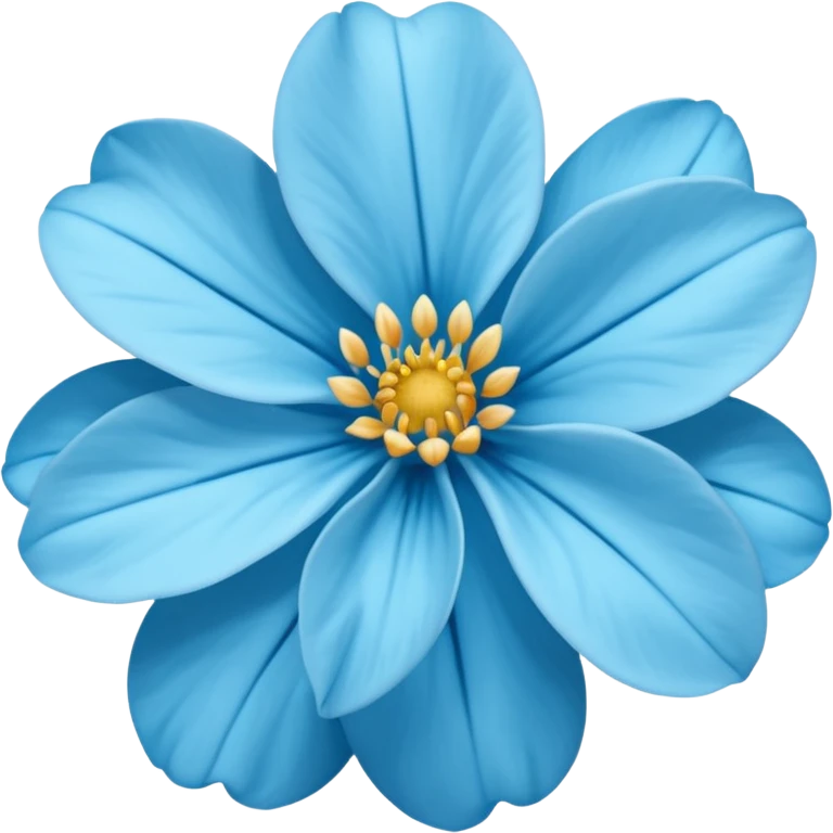 Flor del pensamiento celeste emoji