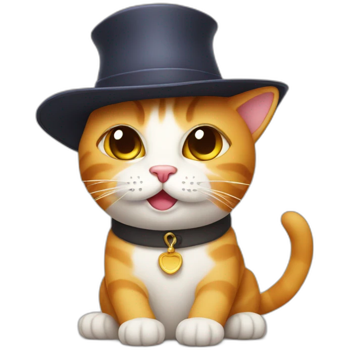 cat with a hat emoji