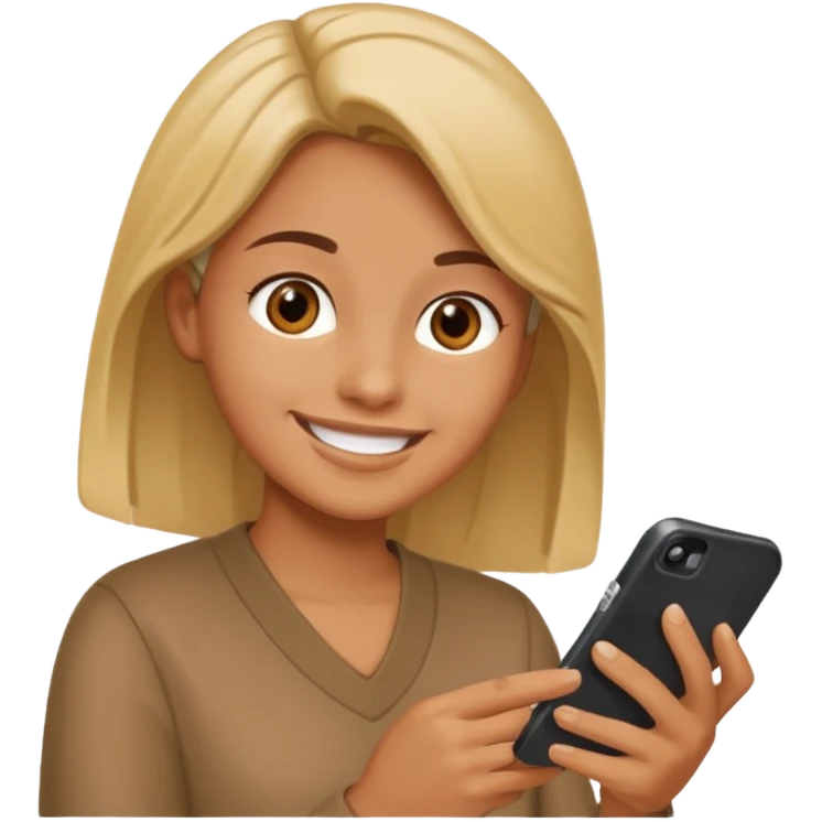 learning reading phone on tiktok emoji