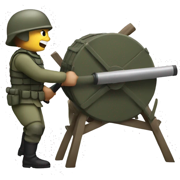 soldiers with battering ram  emoji