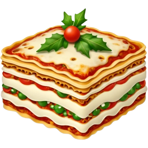 lasagna Christmas emoji