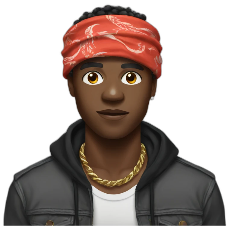 KSI with bandana emoji