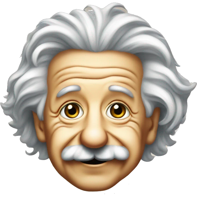 happy albert einstein draws chart board emoji
