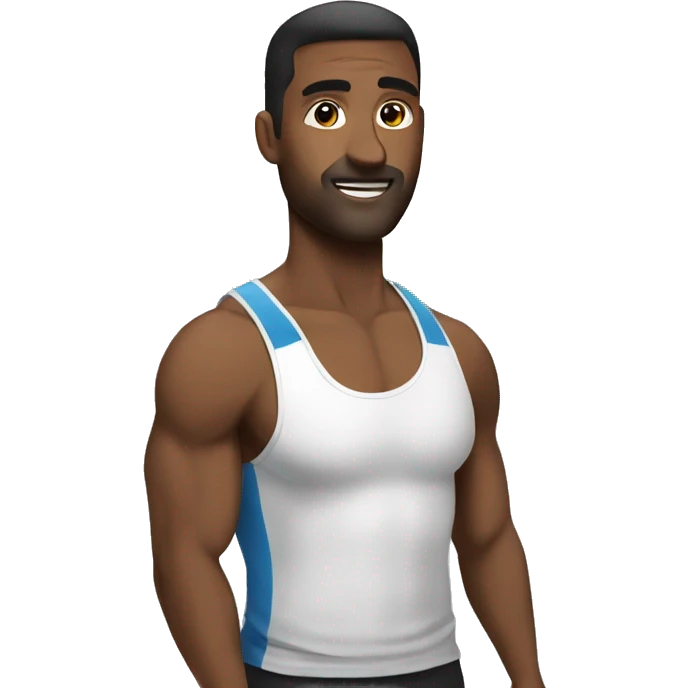 Man at the gym  emoji