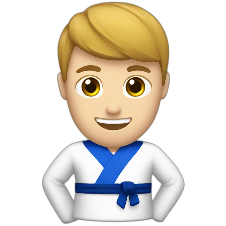 Taekwondo blue belt emoji