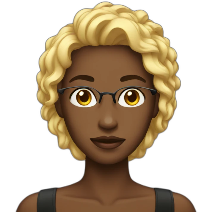 black modely emoji