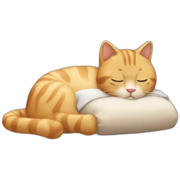 Chat qui dort emoji