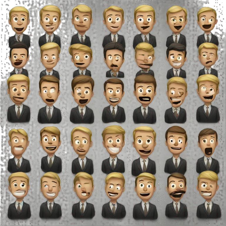 10 men eating emoji