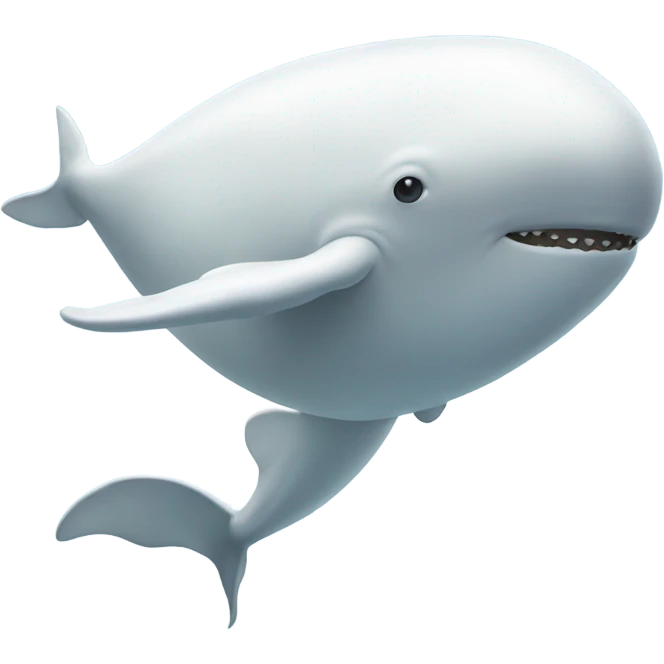 white whale , underside emoji
