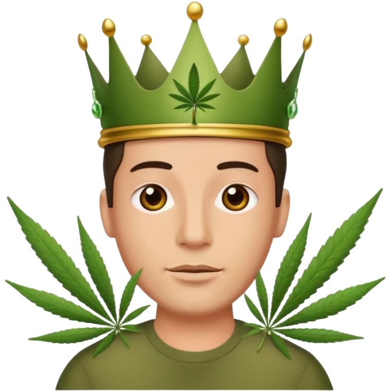 Weed king emoji