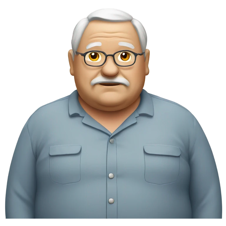 Fat old man emoji