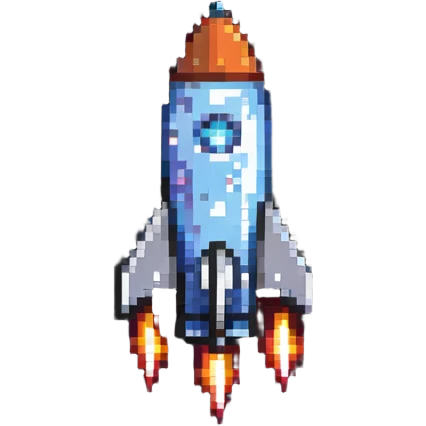 rocket ship in space emoji