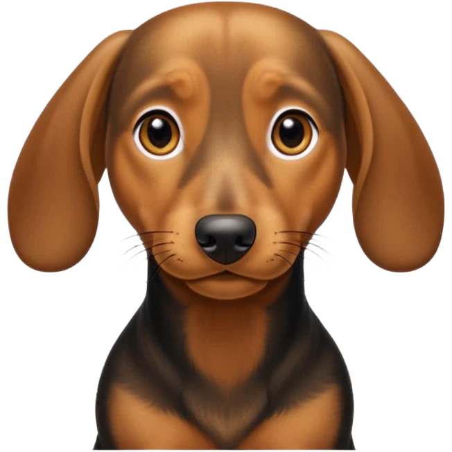 smug dachsund emoji
