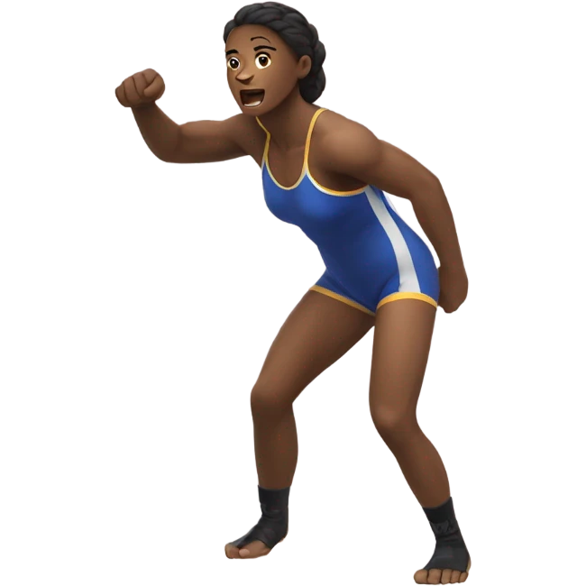 Woman wrestling  emoji