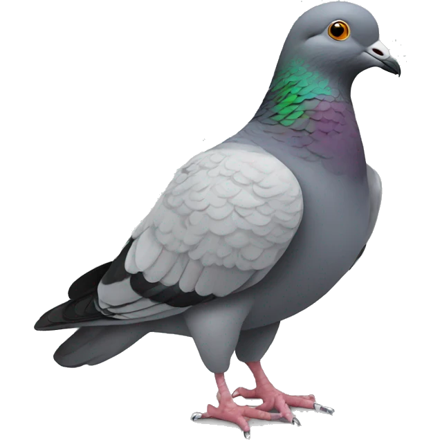 pigeon + human feet emoji