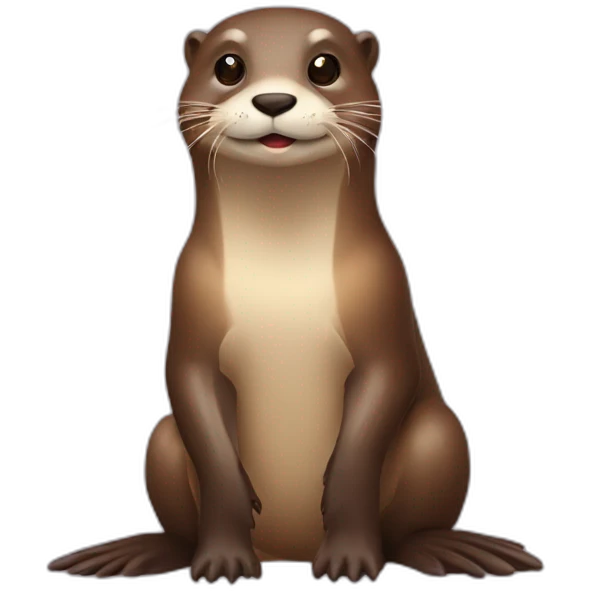 Loutre sur vache emoji