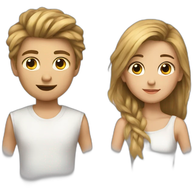 Nikita boy and Finja girl emoji