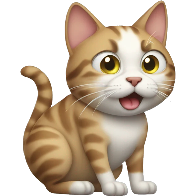 cat farting emoji