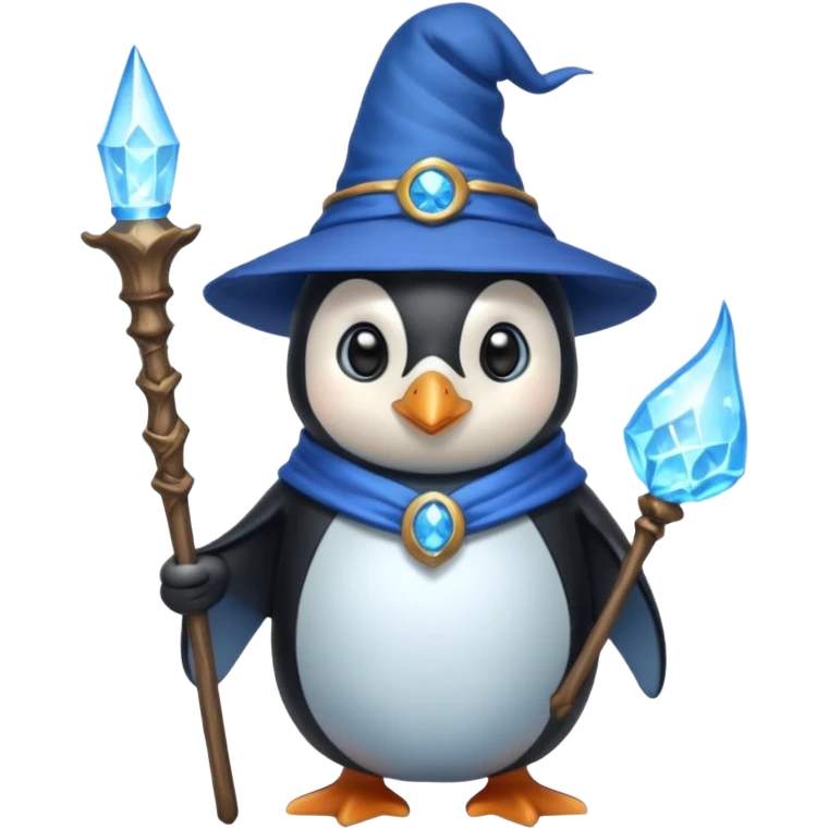 Penguin Wizard emoji