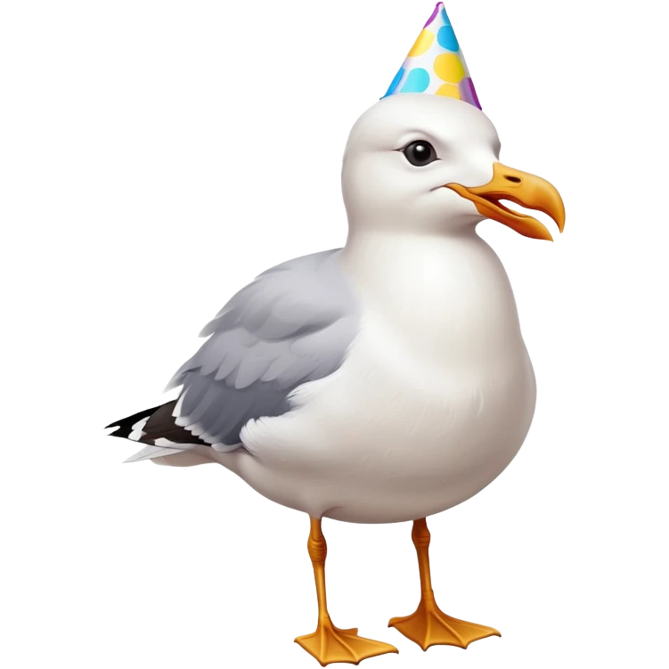 Möwe hat Geburtstag  emoji