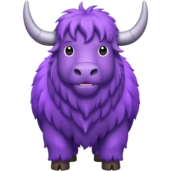 a purple yak emoji