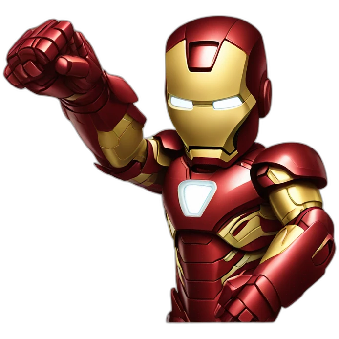 iron man pointing finger emoji