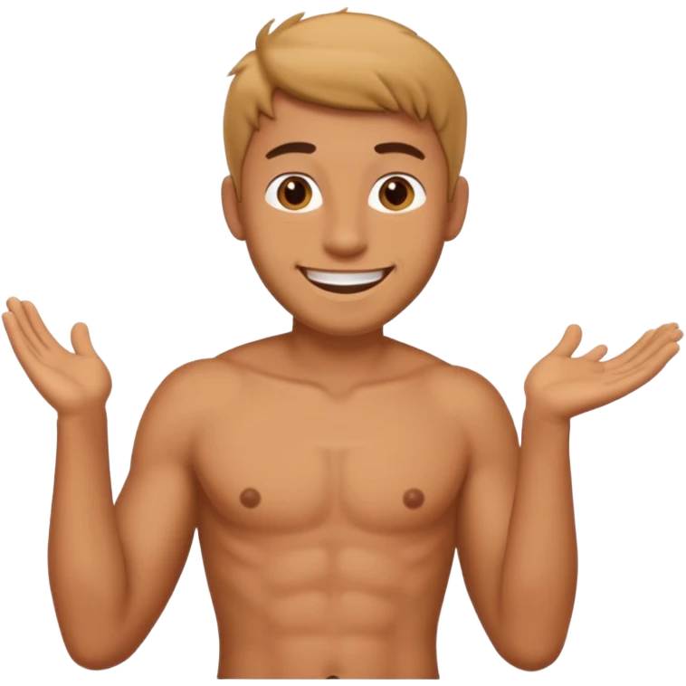 man emoji naked with his dick out emoji