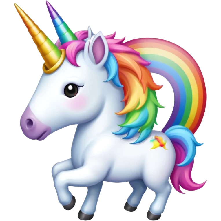 A unicorn holding a nuke  emoji