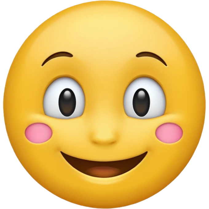 Yellow emoji that is happy emoji