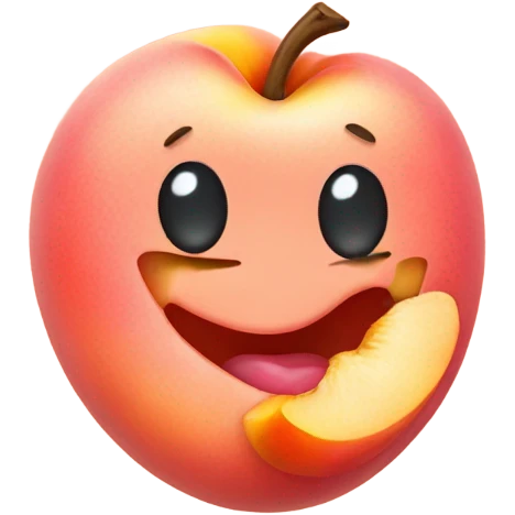 Jellybeans inside a peach emoji