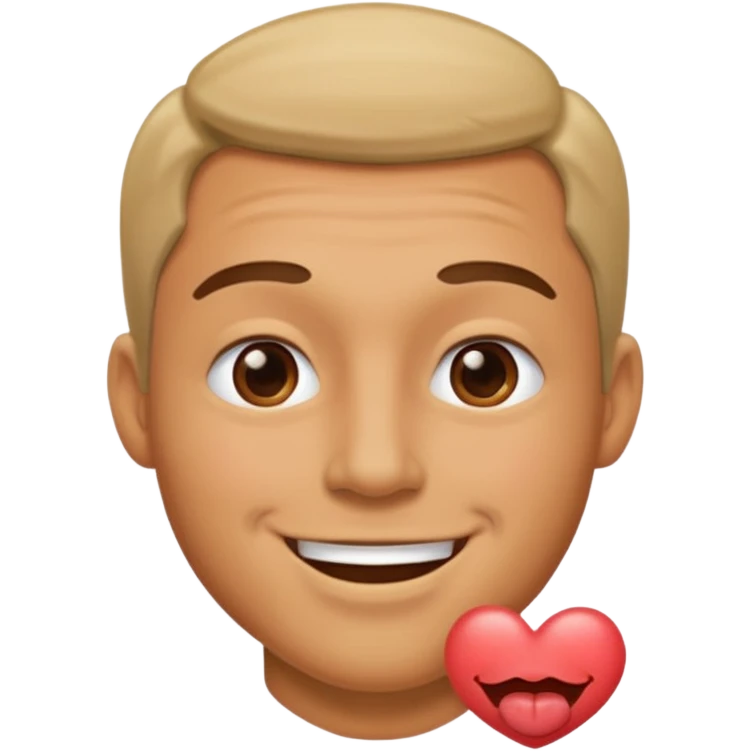 Man tsmooching  emoji