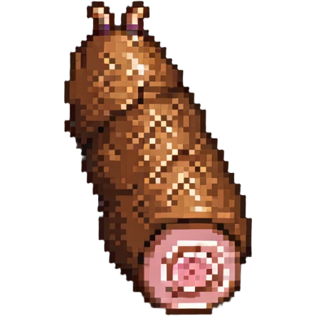 Pixel art ham leg emoji