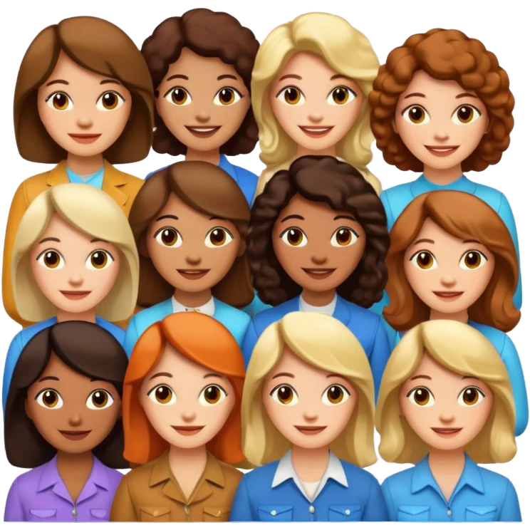 70s 80s women emoji