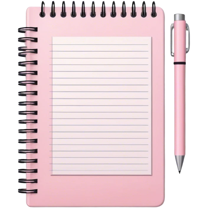 Light pink notebook emoji