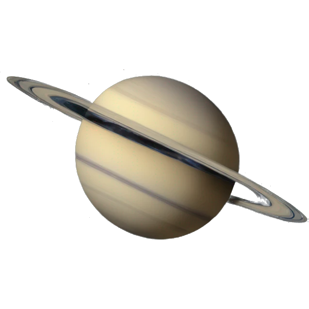 Saturn and stars emoji