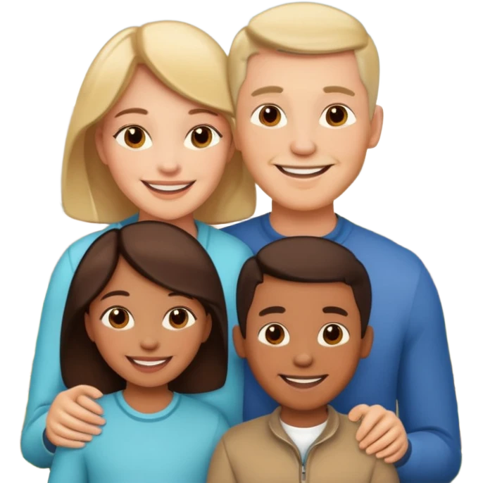 familia de tres emoji