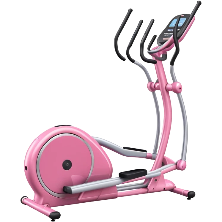 Pink elliptical machine emoji