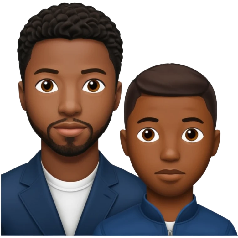 Chadwick boseman and Michael b Jordan together emoji