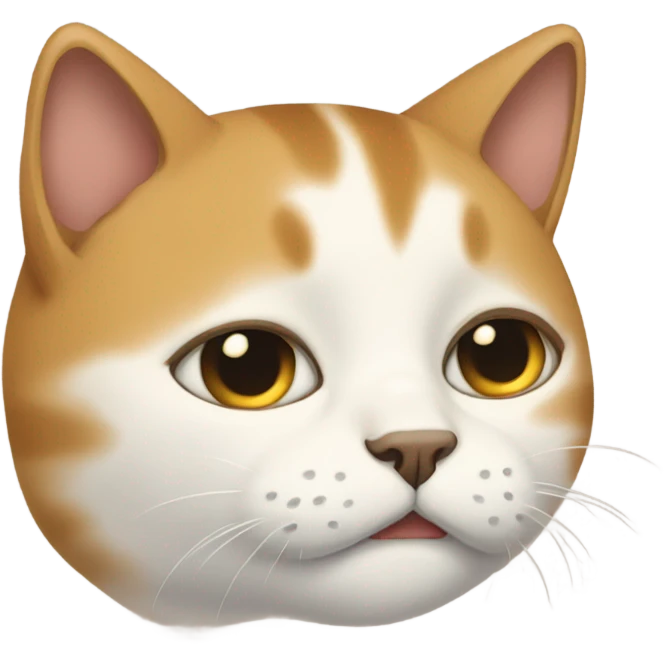 Cat crying on a head emoji