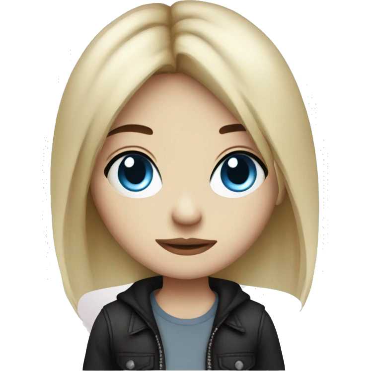 Emo girl blue eyes  emoji