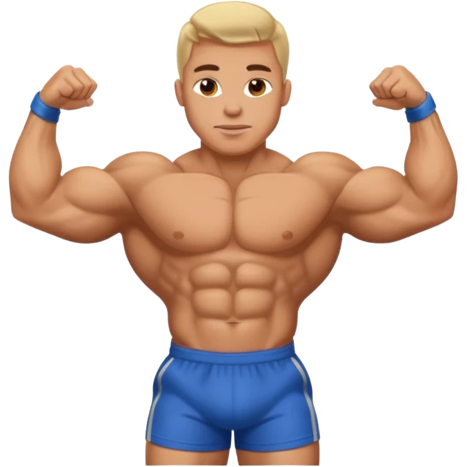 body builder man emoji