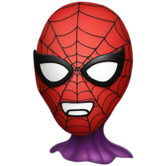 Spiderman eggplant  emoji