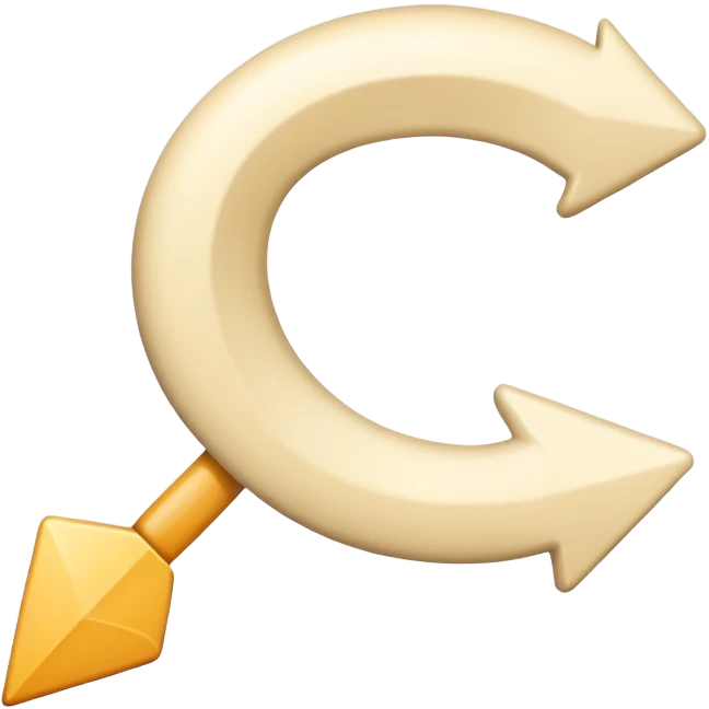 Cream left arrow emoji